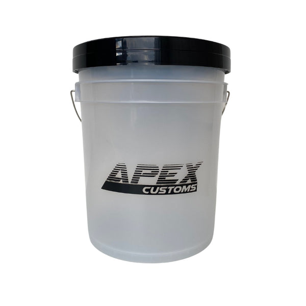 Apex Customs Clear Wash Bucket with Lid - 18L