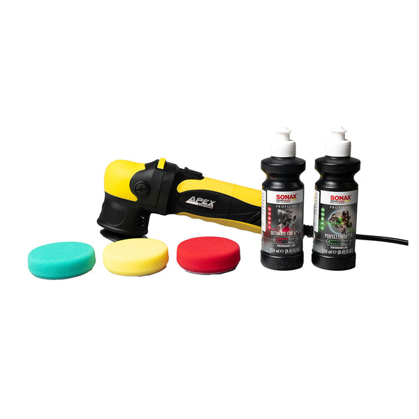 Apex Customs Grasshopper v3 Mini DA Polisher - Pads and Compounds Pack