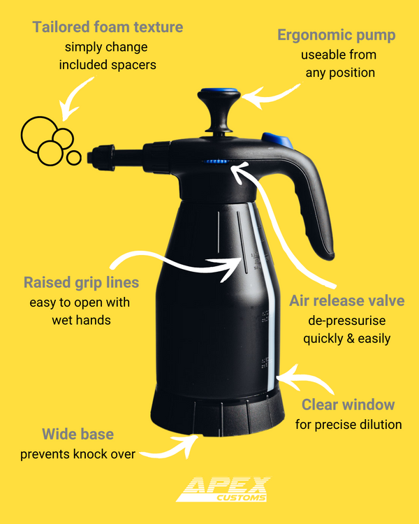 Apex Customs 泵式泡沫机 2L 和 Foamstar 洗发水套装