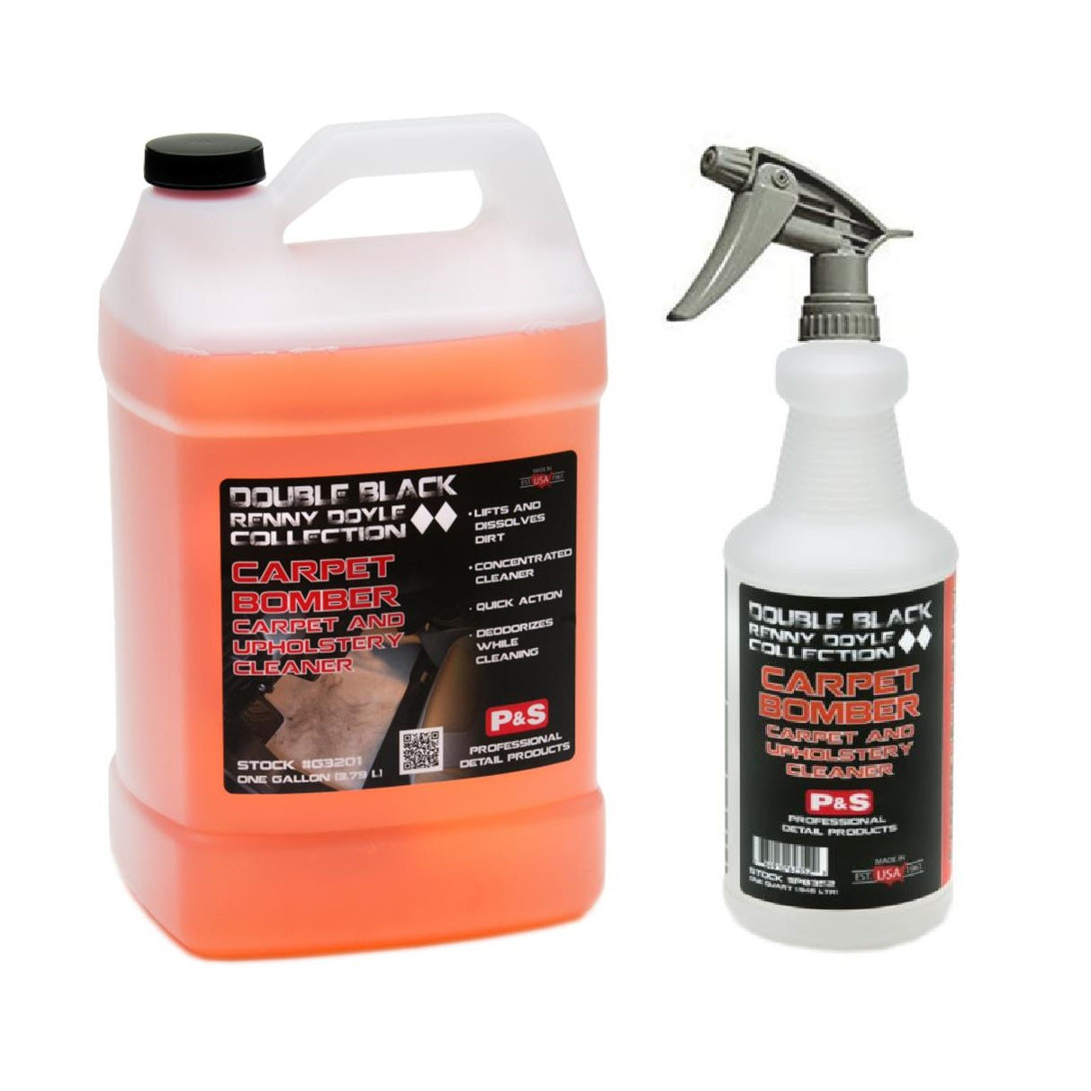 P & S Professional Carpet Bomber – Heavy Duty Carpet & Upholstery Cleaner – 1 Gal, Citrus Scent