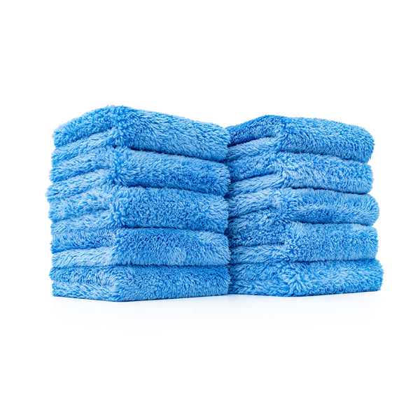 The Rag Company The Eaglet 500 Ultra Plush Microfibre Towel (10 Piece) - Blue (*)