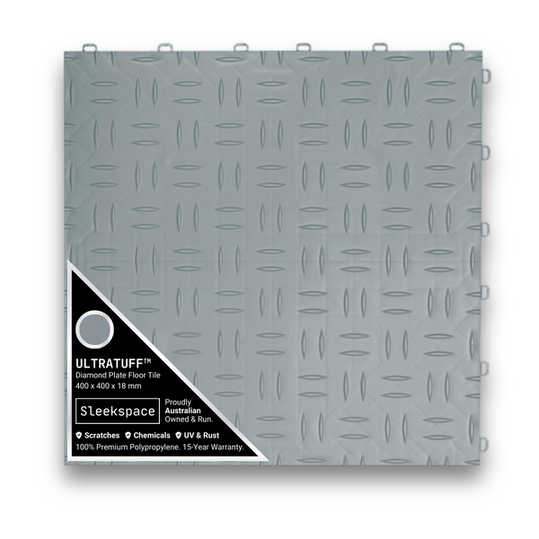 Flexspec DiamondFlex Pro Floor Tile 400x400x18mm - Double Garage