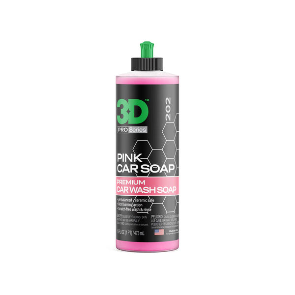 3D 粉色洗车液 - 473ml/3.8L/20L
