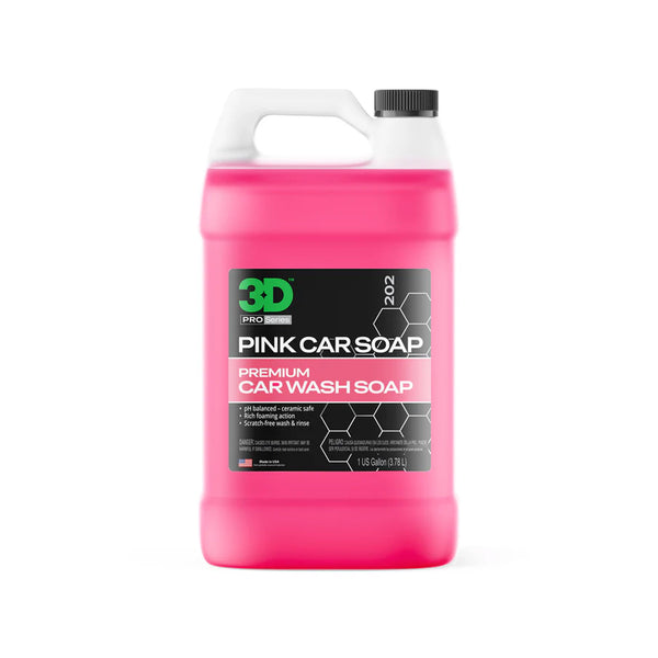 3D 粉色洗车液 - 473ml/3.8L/20L