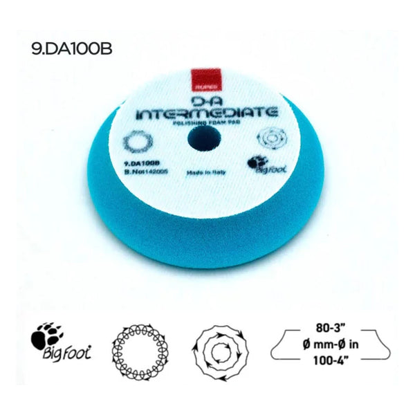 Rupes DA Big Foot Azure Intermediate Foam Pad  - 1.5"/2.5"/3"/5"/6" (*)