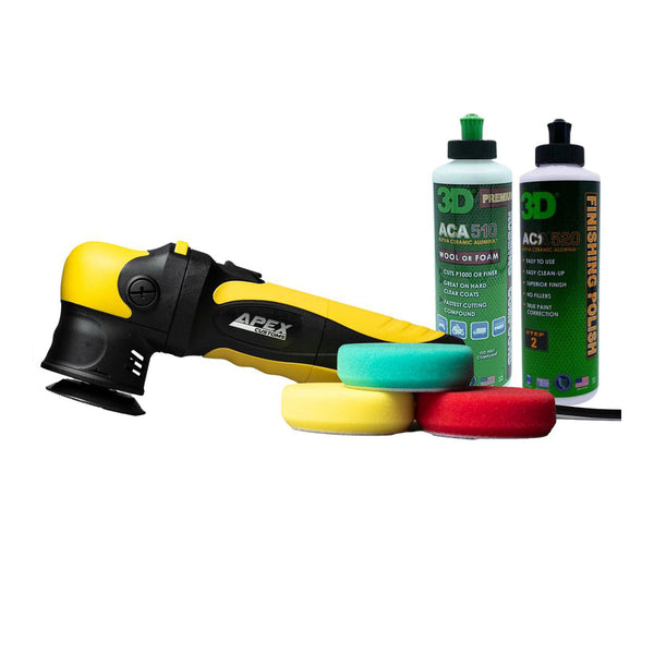 Apex Customs Grasshopper v3 Mini DA Polisher - Pads and Compounds Pack