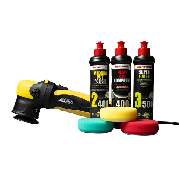 Apex Customs Grasshopper v3 Mini DA Polisher - Pads and Compounds Pack