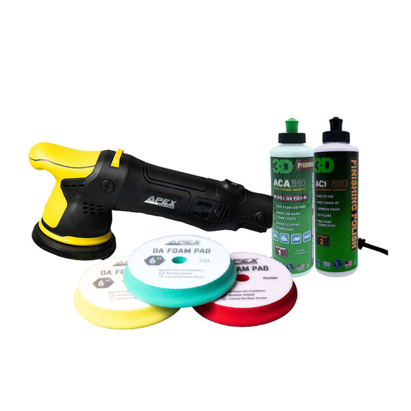Apex Customs Sensei Pro 21mm DA Polisher - Pads and Compounds Premium Pack