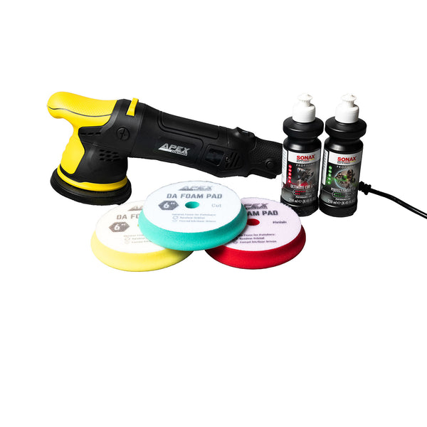 Apex Customs Sensei Pro 21mm DA Polisher - Pads and Compounds Premium Pack