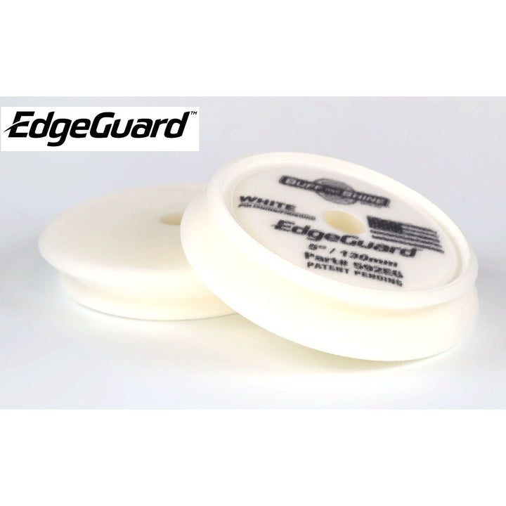 Buff and Shine EdgeGuard White Polishing Finishing Foam Pad 592EG - 5" / 130mm (2 pack)