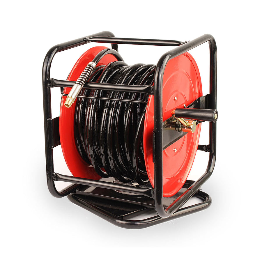 CleanSkin Air Hose & Manual Reel Assembly on Swivel Base - 30 Metre