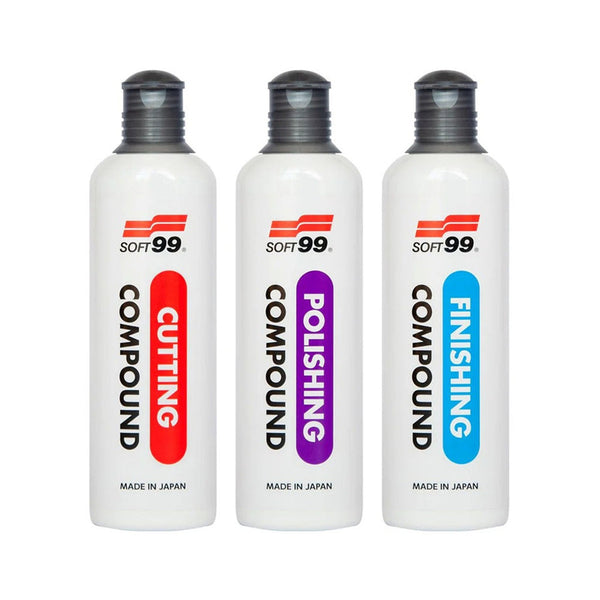 Soft99 Compound Set (Cutting + Polishing + Finishing) - 3x300ml
