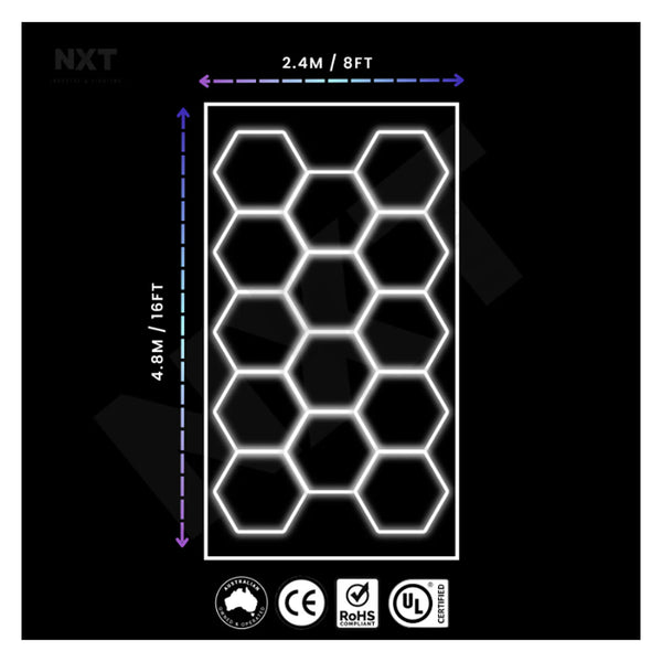 FlexSpec NXTBEAM Bordered Hexagon / Honeycomb Lighting Kit