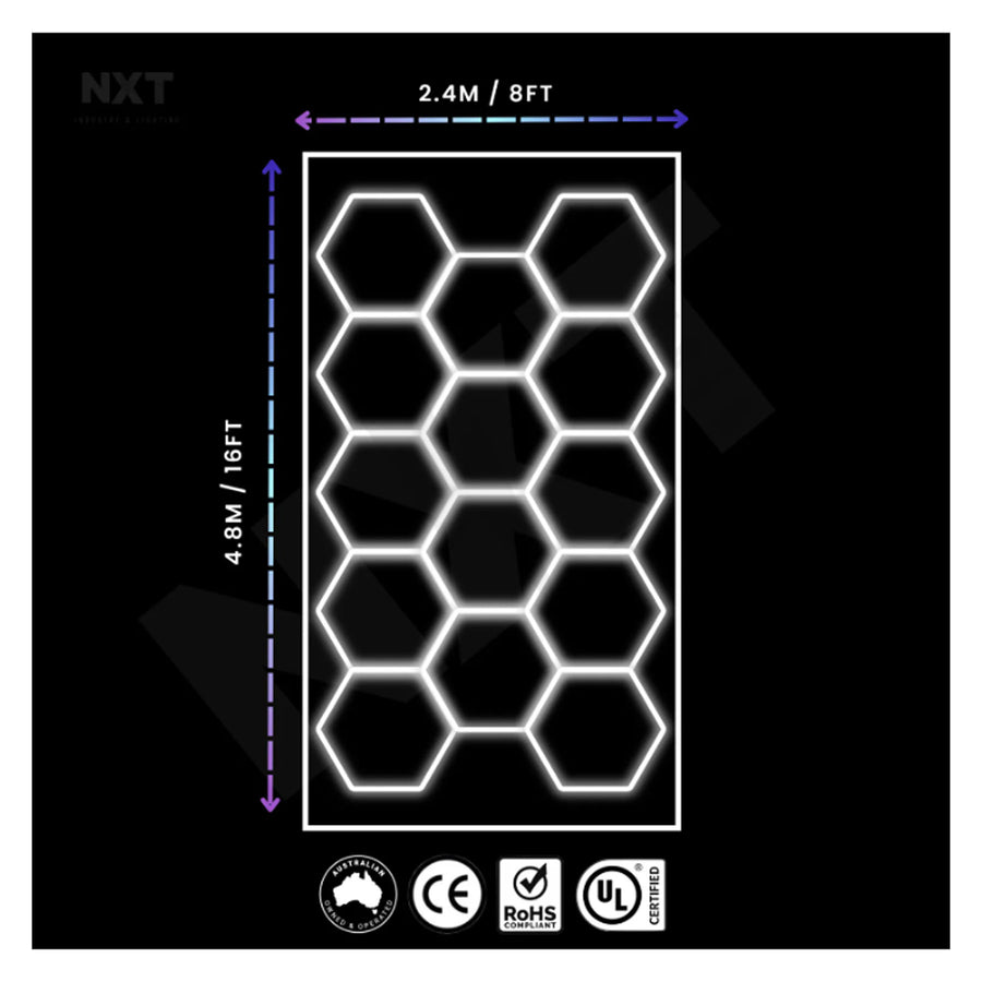 FlexSpec NXTBEAM Bordered Hexagon / Honeycomb Lighting Kit