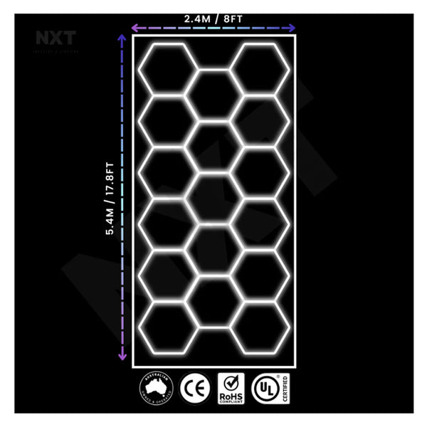 FlexSpec NXTBEAM Bordered Hexagon / Honeycomb Lighting Kit