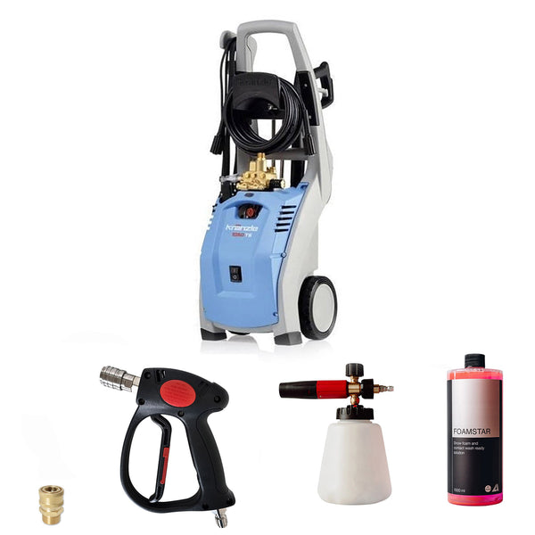 Kranzle K1050TS Pressure Washer with CleanSkin Short Trigger Gun, Snow Foam Lance Plus & Foamstar Shampoo Bundle (*)
