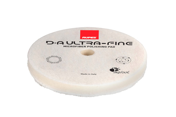 Rupes DA Ultra-Fine Microfibre Polishing Pad White - 130mm (125mm backing plate)