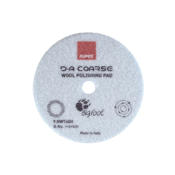 Rupes BigFoot Coarse Wool Polishing Pad Blue 160mm - 9.NW160H (*)