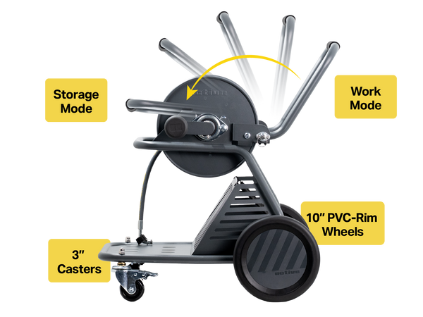 ACTIVE Wash Cart and Hose Reel (*)