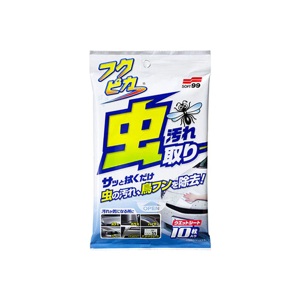 SOFT99 FUKUPIKA Bugs & Droppings Removal Wipes (*)