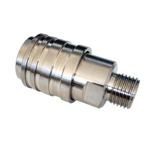 CleanSkin 1/4 (M) BSP to 1/4 (F) Auto Lock Quick Connect Coupler - CS026