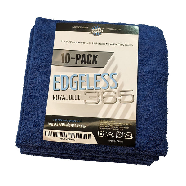 The Rag Company Edgeless 365 Microfiber Towel - Gold/Royal Blue