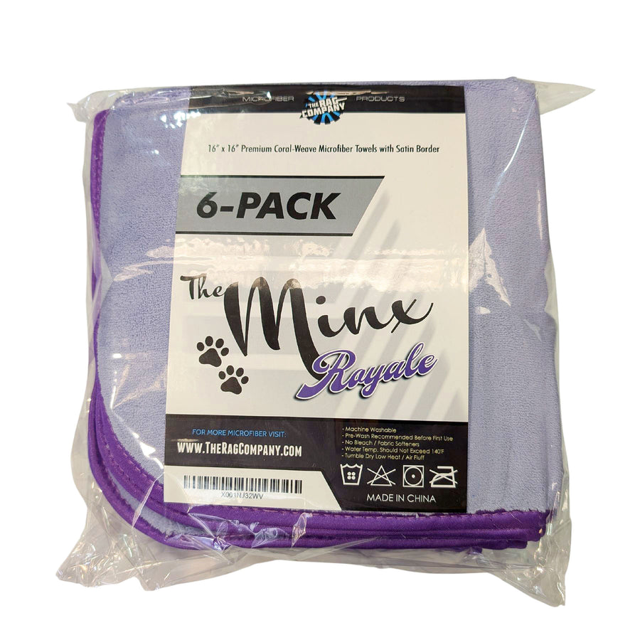 The Rag Company Minx Royale Coral Fleece 70/30 Microfibre Towel
