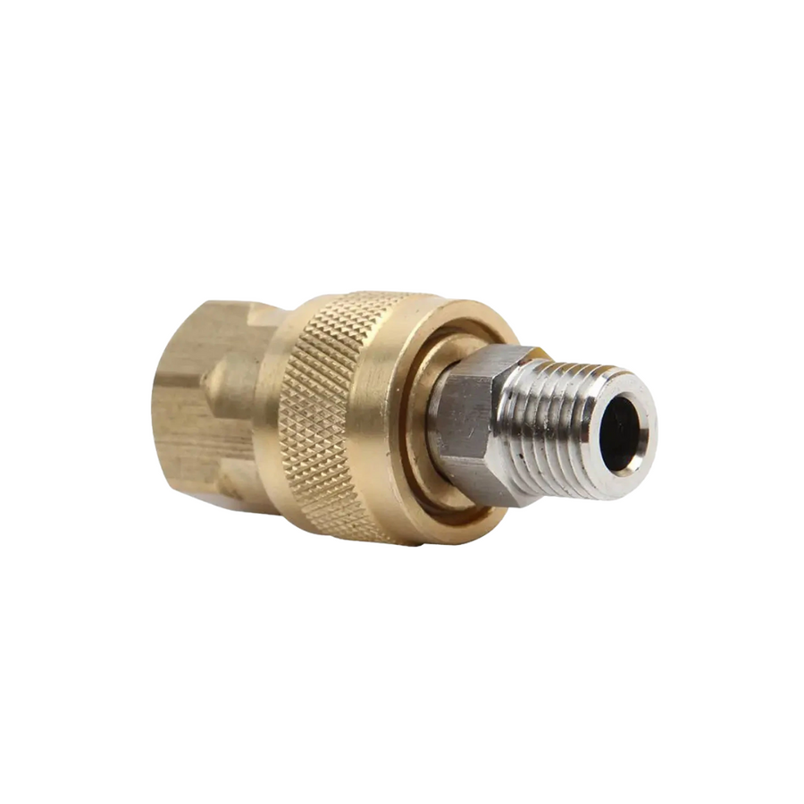 CleanSkin 1/4" BSP (F) to 1/4" (F) Quick Connect Coupler + 1/4" BSP (M) to 1/4" Quick Connect Plug - CS026