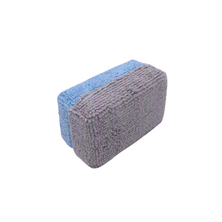 CleanSkin Detailing Microfibre Ceramic Coating Sponge Applicator with Plastic Barrier - Small/Large