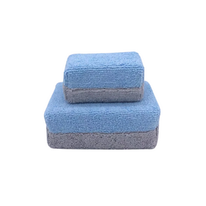 CleanSkin Detailing Microfibre Ceramic Coating Sponge Applicator with Plastic Barrier - Small/Large