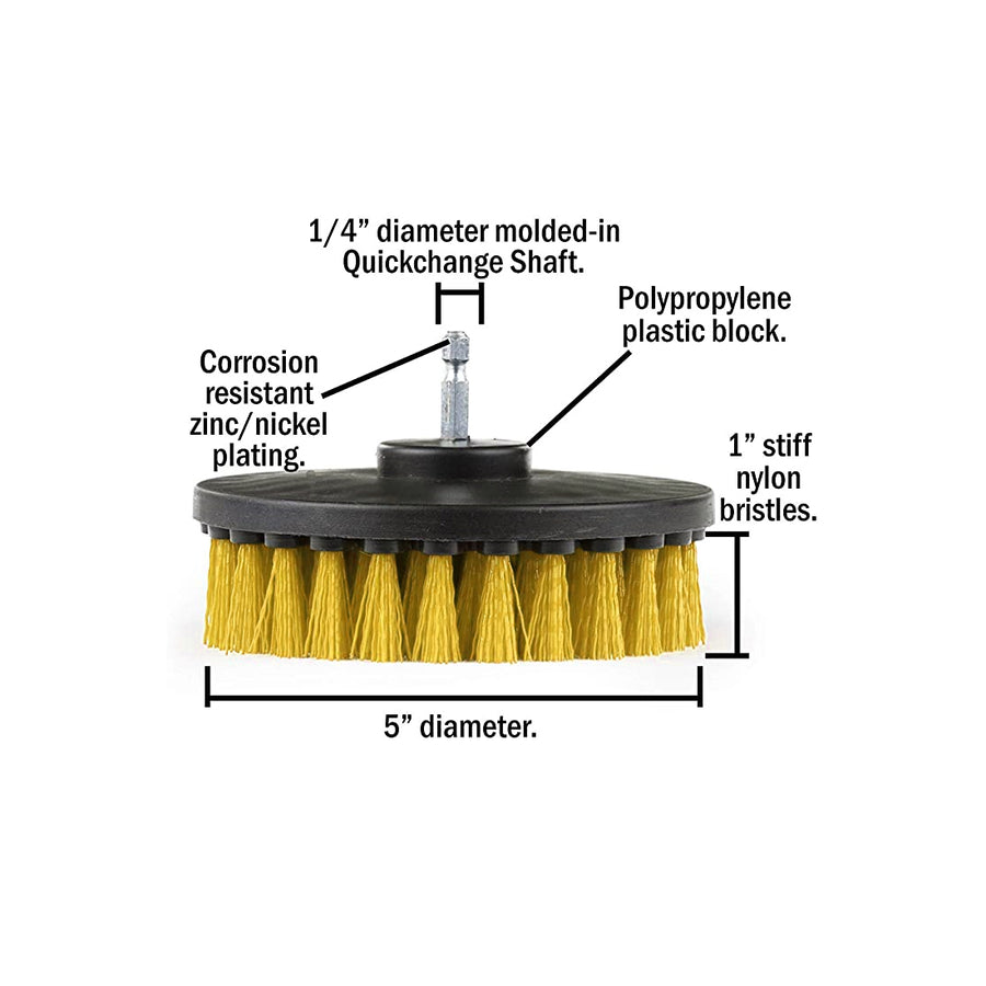 CleanSkin Medium Bristle Drill Brush Attachment 2 piece