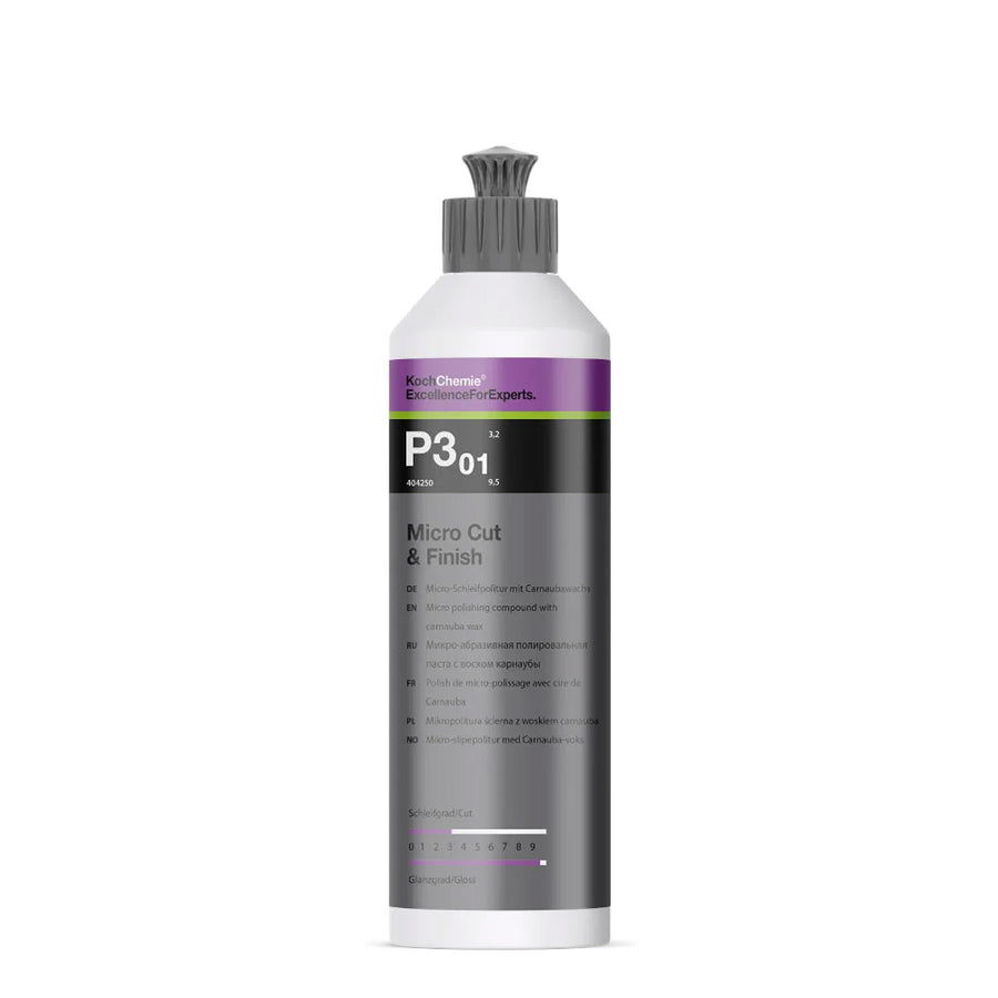 Koch Chemie Micro Cut and Finish P3.01 Polishing Compound With Carnauba Wax - 250ml/1L