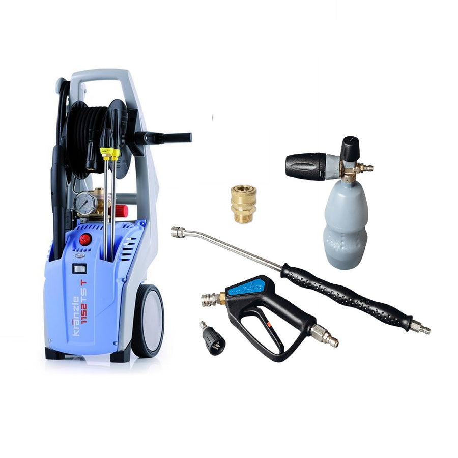 Kranzle K1152TST Pressure Washer with Mosmatic Short Trigger Gun & MTM Snow Foam Lance Package (*)