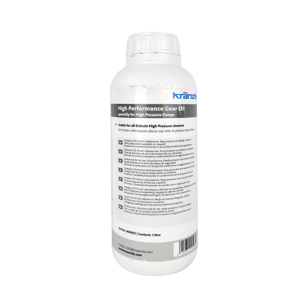 Kranzle Pressure Washer High Performance Pump Gear Oil - 1L