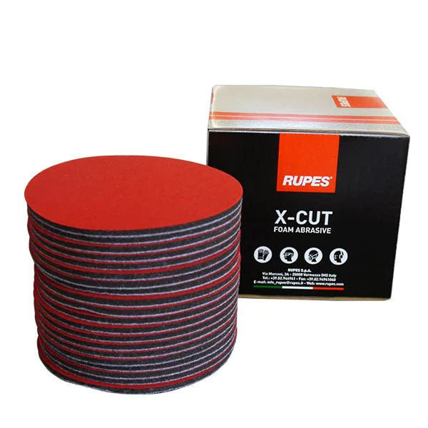 Rupes X-Cut Foam Backed Abrasives Sanding Pads