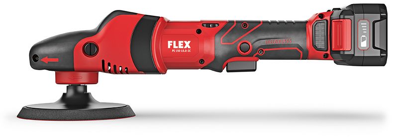 Flex PE 150 18.0V Cordless Rotary Polisher (2 Batteries) (*)