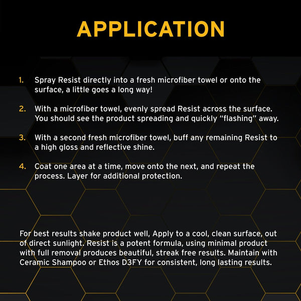 Ethos Resist Graphene Spray Coating 6+ Month Durability - 236ml/473ml