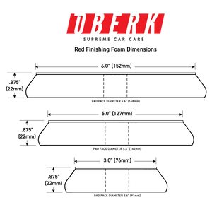 Oberk Supreme Foam Polishing/Finishing Pad - 3"/5"/6"